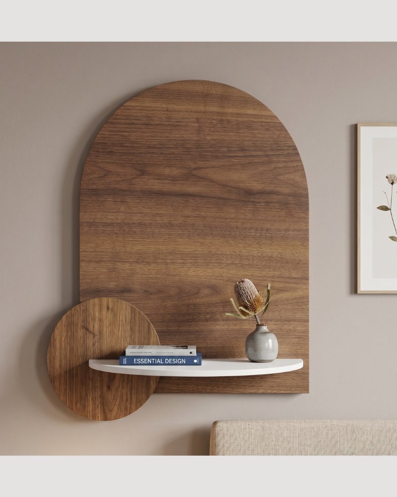 Chambre noyer fleur